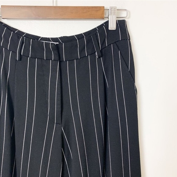 I.Am.Gia Pants Black White Mira Striped Wide Leg High Rise Zip Back Pock… - Picture 5 of 11
